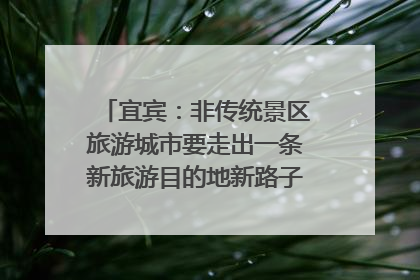 宜宾：非传统景区旅游城市要走出一条新旅游目的地新路子｜话锦绣·说安逸