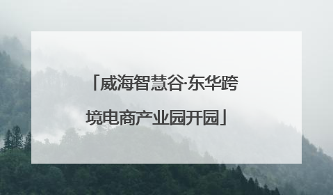 威海智慧谷·东华跨境电商产业园开园