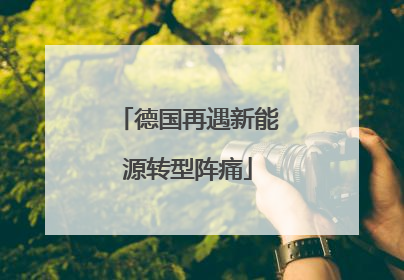 德国再遇新能源转型阵痛