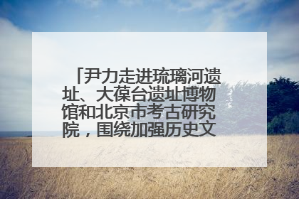 尹力走进琉璃河遗址、大葆台遗址博物馆和北京市考古研究院，围绕加强历史文化名城保护调研