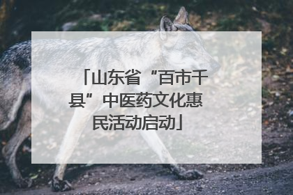 山东省“百市千县”中医药文化惠民活动启动