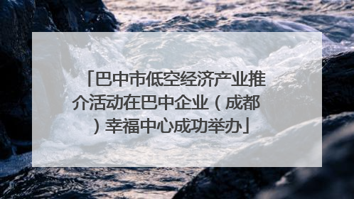 巴中市低空经济产业推介活动在巴中企业（成都）幸福中心成功举办