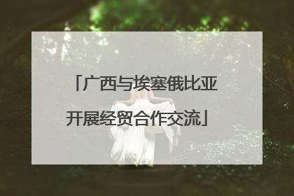 广西与埃塞俄比亚开展经贸合作交流