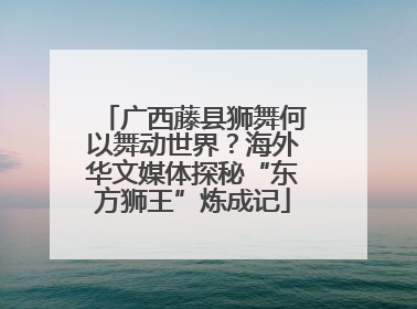 广西藤县狮舞何以舞动世界？海外华文媒体探秘“东方狮王”炼成记