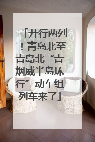 开行两列！青岛北至青岛北“青烟威半岛环行”动车组列车来了
