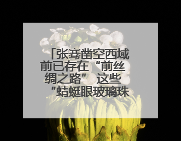 张骞凿空西域前已存在“前丝绸之路” 这些“蜻蜓眼玻璃珠”就是佐证