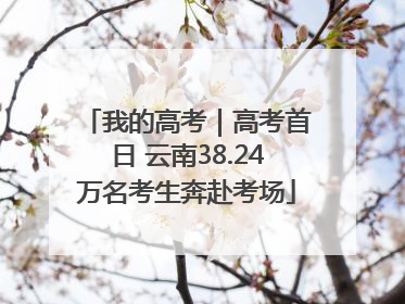 我的高考｜高考首日 云南38.24万名考生奔赴考场