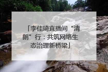 李佳琦直播间“清朗”行：共筑网络生态治理新桥梁