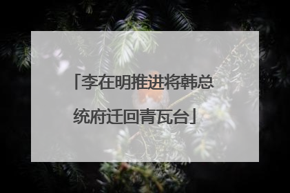 李在明推进将韩总统府迁回青瓦台