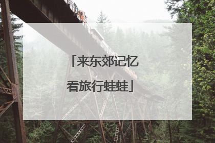 来东郊记忆 看旅行蛙蛙
