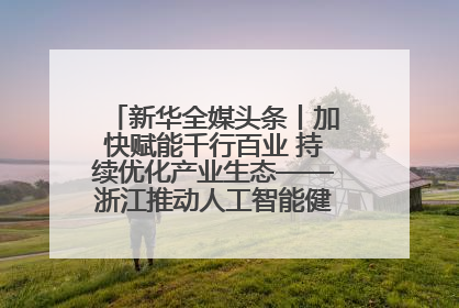 新华全媒头条丨加快赋能千行百业 持续优化产业生态——浙江推动人工智能健康有序发展观察