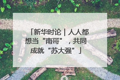 新华时论｜人人都想当“南哥”，共同成就“苏大强”