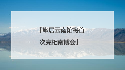 旅居云南馆将首次亮相南博会