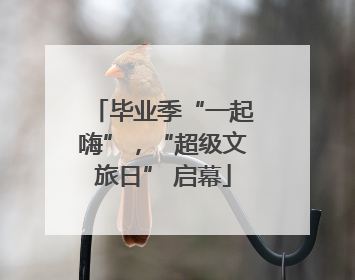 毕业季“一起嗨”，“超级文旅日” 启幕