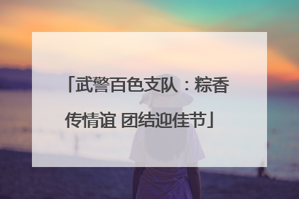 武警百色支队：粽香传情谊 团结迎佳节