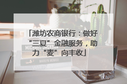 潍坊农商银行：做好“三夏”金融服务，助力“麦”向丰收