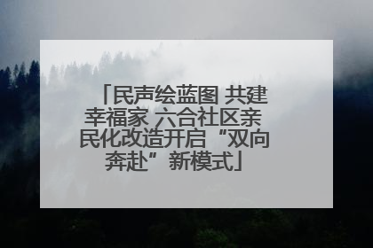 民声绘蓝图 共建幸福家 六合社区亲民化改造开启“双向奔赴”新模式