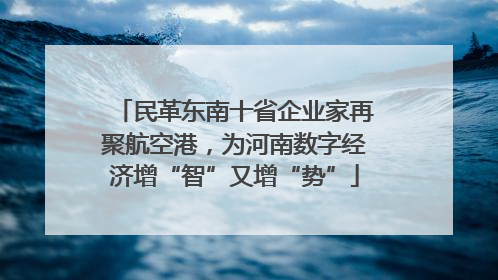 民革东南十省企业家再聚航空港，为河南数字经济增“智”又增“势”