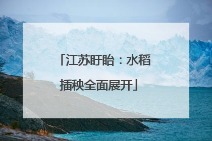 江苏盱眙：水稻插秧全面展开