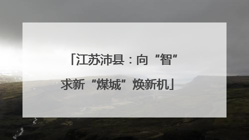 江苏沛县：向“智”求新“煤城”焕新机