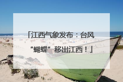 江西气象发布：台风“蝴蝶”移出江西！