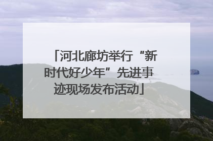 河北廊坊举行“新时代好少年”先进事迹现场发布活动