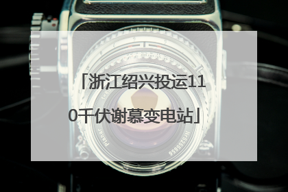 浙江绍兴投运110千伏谢慕变电站