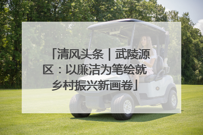 清风头条｜武陵源区：以廉洁为笔绘就乡村振兴新画卷