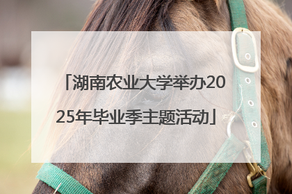 湖南农业大学举办2025年毕业季主题活动