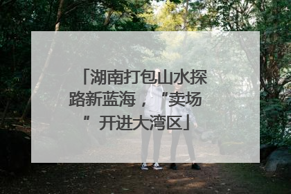 湖南打包山水探路新蓝海，“卖场”开进大湾区