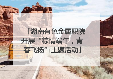 湖南有色金属职院开展“粽情端午，青春飞扬”主题活动