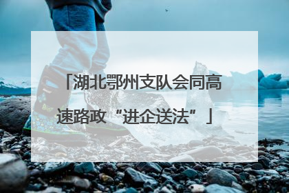 湖北鄂州支队会同高速路政“进企送法”