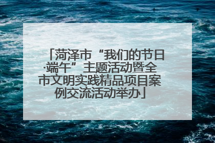 菏泽市“我们的节日·端午”主题活动暨全市文明实践精品项目案例交流活动举办
