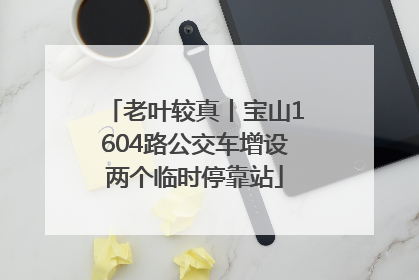 老叶较真丨宝山1604路公交车增设两个临时停靠站