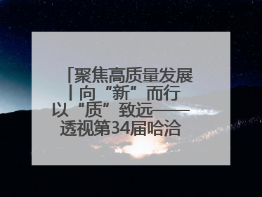 聚焦高质量发展丨向“新”而行 以“质”致远——透视第34届哈洽会上的创新动能