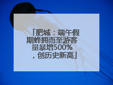 肥城：端午假期蜂拥而至游客量暴增500%，创历史新高