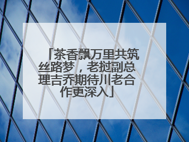 茶香飘万里共筑丝路梦，老挝副总理吉乔期待川老合作更深入
