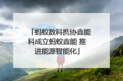 蚂蚁数科携协鑫能科成立蚂蚁鑫能 推进能源智能化