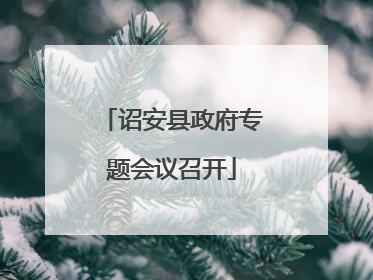 诏安县政府专题会议召开
