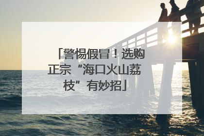 警惕假冒！选购正宗“海口火山荔枝”有妙招
