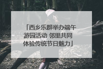 西乡乐群举办端午游园活动 邻里共同体验传统节日魅力