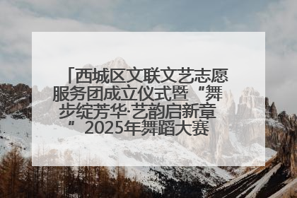 西城区文联文艺志愿服务团成立仪式暨“舞步绽芳华·艺韵启新章”2025年舞蹈大赛展演圆满举办