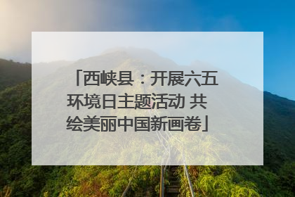 西峡县：开展六五环境日主题活动 共绘美丽中国新画卷