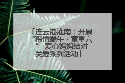 连云港灌南：开展“粽情端午・童享六一” 爱心妈妈结对关爱系列活动