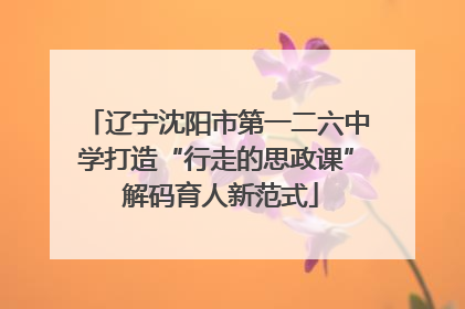 辽宁沈阳市第一二六中学打造“行走的思政课” 解码育人新范式