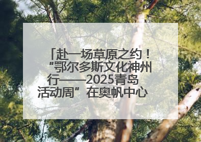 赴一场草原之约！“鄂尔多斯文化神州行——2025青岛活动周”在奥帆中心拉开帷幕