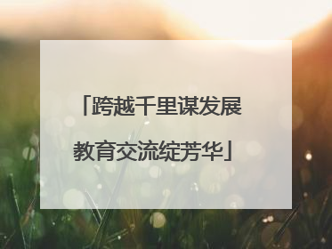 跨越千里谋发展 教育交流绽芳华