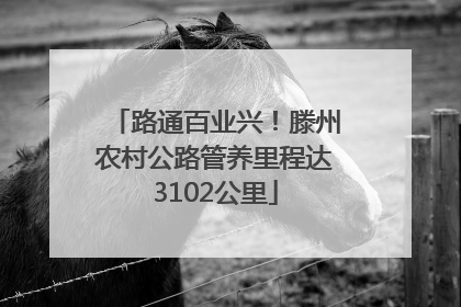 路通百业兴！滕州农村公路管养里程达3102公里