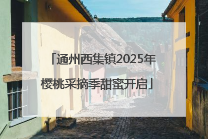 通州西集镇2025年樱桃采摘季甜蜜开启