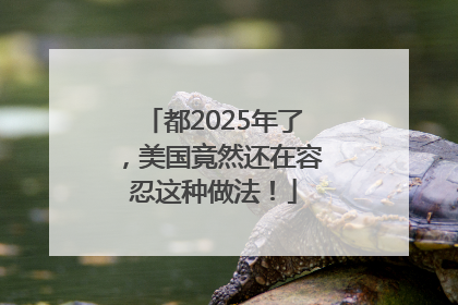都2025年了，美国竟然还在容忍这种做法！